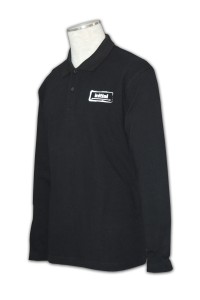 P202 polo-恤 polo衫 立领 polo shirt 批發及製造     黑色